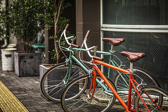 Shared equipment rental cycle photos